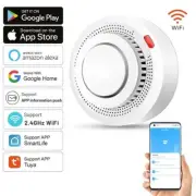 WiFi Smoke Detector Tuya Smart Life Fire Smoke Protection Alarm System NEW