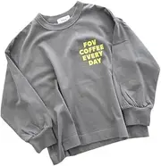 [FOV] Kids Retro Coffee L/S T-Shirt