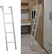 Bunk Bed Ladder Universal Bunk Bed Ladder Replacement, Metal Rv Travel Trailer Loft Step Ladder, Floor Adjustable Twin Climb Ladders for Dorm/Appartments (Size : 140cm) (140cm)