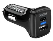 Choetech TC0005 36W Fast Car Charger With Power Delivery & Quick Charge 3.0