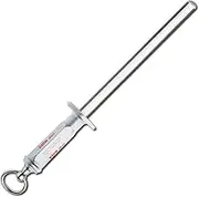F.Dick Dickoron Duo Diamond & Ceramic 1000 Grit Butcher Knife Sharpening Steel, 25 cm Blade Length