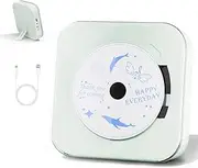 Yintiny Light Green Audio CD Player with Speakers for Home Decor (CD909)