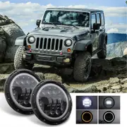 Round 7inch 400w Led Headlight High Low Beam For Tj Lj Hummber 241571