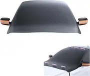 Car Frost Windscreen Cover with Side Mirror Covers, Large Winter Windshield Covers with Magnet, Car Snow Protector Sun Frost Ice Cover for Cars SUV in All Weather