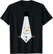 [VidiAmazing] Christmas Funny Tie Snowman Necktie Xmas Costume ds1372 T-Shirt