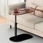 C Shaped End Table Adjustable Height,360°Swivel TV Tray Table,Couch Tables That