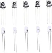 Hoement 5 Pair Diodes Ir Emitter and Receiver Kit 18-20m Operating Range 30mm for Home Audio Visual