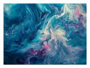 White Blue Canvas Print