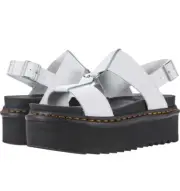 Dr. Martens Women's 9 Francis Platform Leather Sandals White