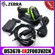 Zebra DS3678-ER2F003VZCN Wireless Bluetooth 2D Barcode Scanner USB Cable+Cradle