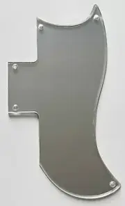 For Fit Gibson SG 61 Reissue Style Guitar Pickguard 1 Ply Silver Mirror