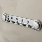 1 Pcs with 5 Hook Coat Hanger ABS Coat Rack Wall Mount Bathroom Hook Bathroom