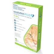 Revolution PLUS 6 Pack Green for Large Cats 5-10kg Flea, Heartworm, Tick Treatment