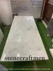 White Quartz Meeting Counter Slab, Agate Stone Kitchen Slab, Black Friday Sale