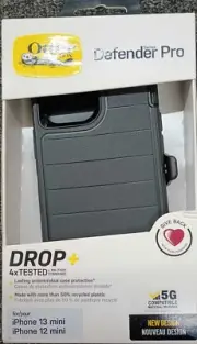 OtterBox Defender Series Pro Case With Holster for iPhone 13 Mini/12 Mini- Black