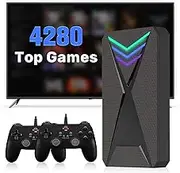 JAnimauxx Hyper Base Lbox Retro Game Console with Built in 4280 Top Games, Emulator console with 18 Emulators, 2TB Game Console HDD with LaunchBox Game System, Game Hard Drive for PC