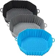 ELAYARD 3pcs Non Stick Silicone Octagonal Baking Mats for Microwave Oven Heat Resistant and Easy to Clean Kitchen Accessory for Cooking and Baking