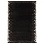 Zigzag Black Fara Soft Rug 200Cmx290Cm