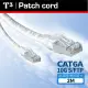 【美國T3】CAT6A S/FTP 2M 10G 雙遮蔽 網路線(電競 / NAS)