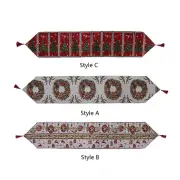 Christmas Table Runner Dining Table Cover Desktop Portable Practical Table Cloth