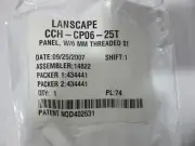 Lanscape CCH-CP06-25T Panel with 6 Threaded Studs NEW!! in Factory Bag Free Ship