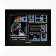 Roger Federer Signed & Framed Memorabilia - Black/Silver Limited Edition