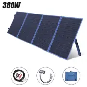 SARONIC 380W 12V Folding Solar Panel Blanket Mono Mat 5M Cable Completed Kit