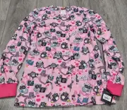 Dickies EDS Women Warm Up Scrubs Jacket Snap Front DK309 HOCU. XXS