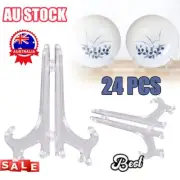 Lot of 24 Display Stand Easel Plate Holder Picture Photo Art Plastic Foldable DY