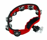 Gon Bops Red Tambourine - For Hand or Drum Percussion