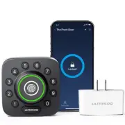 Ultraloq U-Bolt Pro 6-in-1 Bluetooth Enabled Fingerprint and Keypad Smart Lock