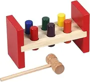 Kisangel 1Set Wooden Hammer Fun Knocking Percussion for Preschool Supply for Cognitive Development Motor Skills for Hand Eye Coordination Activities