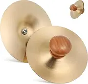 Amosfun 1 Pair Children's Brass Finger Cymbals Marching Percussion Instruments