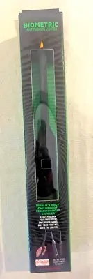 Black Biometric Fingerprint Multipurpose BBQ Lighter -refillable/rechargeable
