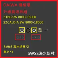 在飛比找蝦皮購物優惠-[SSWS海水不鏽鋼培林]Daiwa羅拉導線環升級培林組23