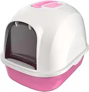 Fully Enclosed Hooded ​Litter Pan with Front Entry Odor Close Door Cat Litter Box Pet Toilet Supplies for Kitten/Kitty/Rabbit