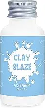 50ml Air Dry Clay Varnish，Air Dry Clay Sealant for Airdry Clay，Air Dry Clay Glaze Can Not Only Used to Prevent Clay Cracking, Scratches, and Wear,It Can Also Having a Glossy Glaze Effect (Gloss)