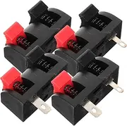 jojofuny 4pcs Speaker Wire Connector Stereo Terminal Block Push-in Wire Connectors for Audio Systems