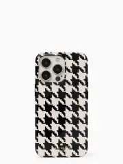 houndstooth printed resin iphone 13 pro case