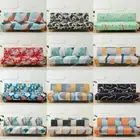 Modern Floral Armless Sofa Bed Cover Slipcover Folding Couch Futon Protector