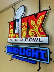 Vivid LED Football LIX 59 Beer 24"x20" Neon Sign Light With Dimmer