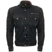 Bores Max waterproof Wax Jacket, black, Size M for Men