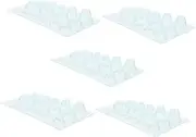 Homoyoyo 5pcs Paper Quilling Mould Set with Scale Transparent Geometry Template for DIY Crafts Durable Concave Convex Styler for Unique