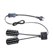 15W Ultra-thin Aquarium Light Compact Fish Tank Light 2 Heads Aquatic Plant Lights