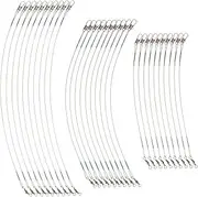 30Pcs Fishing Line Wire Leaders Durable Leaders with Swivels Snaps Corrosion Resistant Fishing Tackle for Enthusiasts