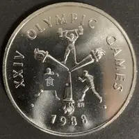 在飛比找露天拍賣優惠-【小可熱銷】薩摩亞1988年 漢城奧運會 紀念幣 10元 大
