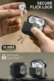 For Apple AirPods 4 Military Protective Case, i-Blason Portable Magnetic Cover