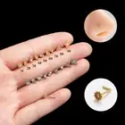 L Shape Nose Pin Nose Studs Stainless Steel Nose Ring with Zircon Body Piercing