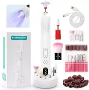 Electric Nail Drill Kit, Rechargeable Acrylic Nail Drill Machine with Nail Dryer