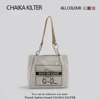 在飛比找蝦皮商城優惠-Chaika Kilter 女士秋冬百搭大容量卡通印花單肩手